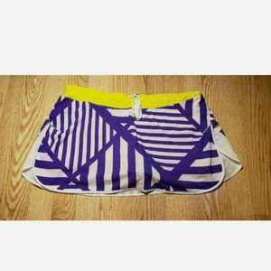 Nike Women's Skort / Skirt XL Purple Yellow